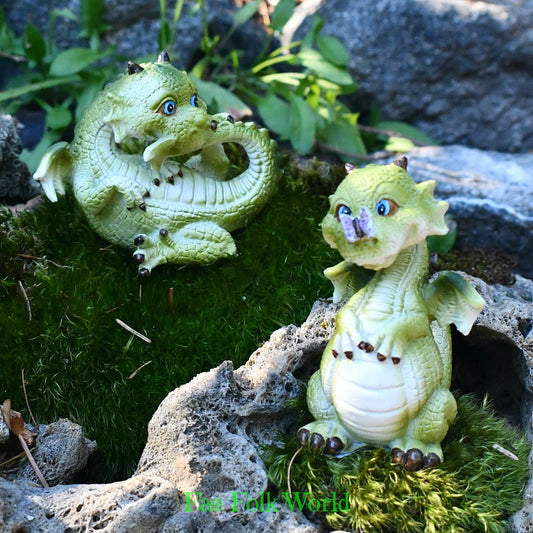 Playful Pair of Mini Dragons