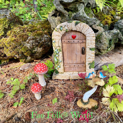 Fairy Garden Red Mushroom Set